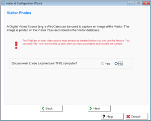 visitor id Master Configuration Wizard photos