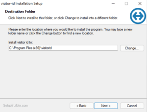 visitor id Destination Folder