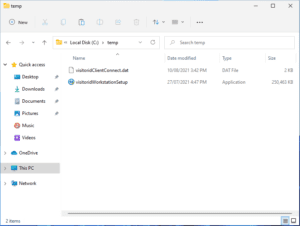 visitor id Workstation Client setup install